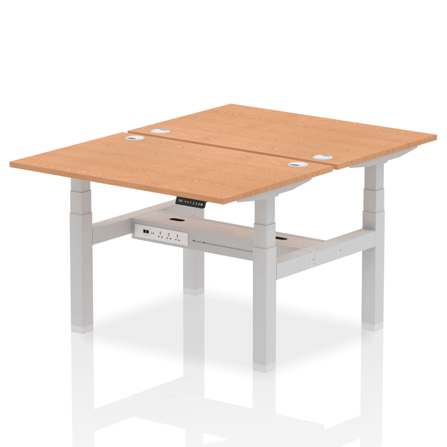Rayleigh Back-to-Back 2 Person Height Adjustable Bench Desk